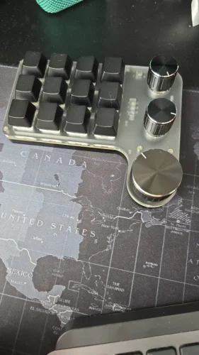 Mini Bluetooth Programming Macro Custom 3 Knob Keyboard photo review