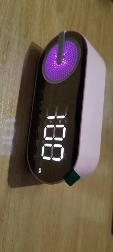 Alarm Clock Caixa De Som Bluetooth Speaker Portable photo review