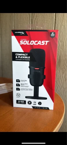 HyperX SoloCast Gaming Microphone Pro Electronic Sports Tap-to-Mute photo review