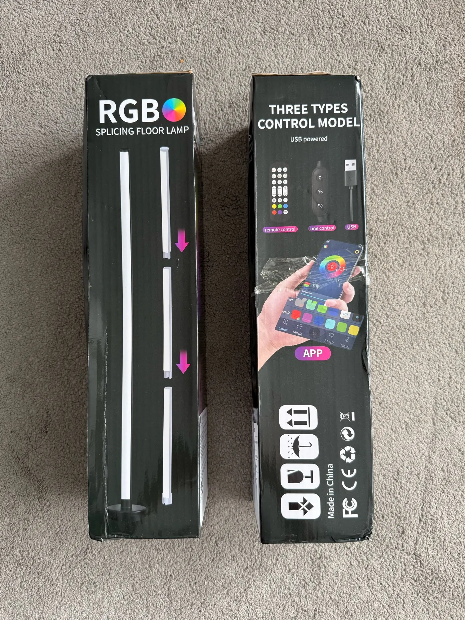 Smart LED Floor Lamp RGB Remote & APP photo review
