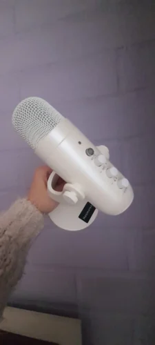 Haomuren USB Condenser Microphone Pink Studio Recording Mic photo review