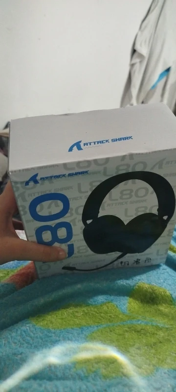 ATTACK SHARK L80 180g Ultra-Light Gaming Headset, Pluggable photo review