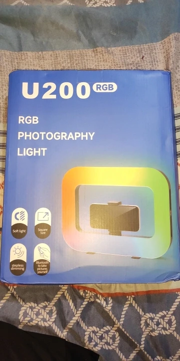 New Handheld Ring LED Rechargeable Fill light Portable photo review