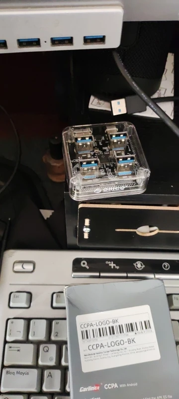 ORICO Transparent Usb C Hub 4 Port Expansion photo review