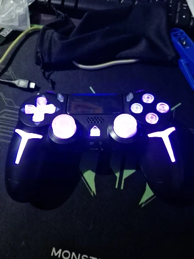 GAMINJA RGB Light Wireless Game Controller For PS4 photo review
