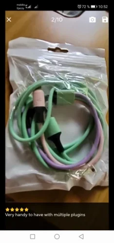 3 In 1 Silica gel USB Cable Fast photo review