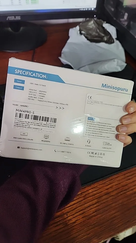 Minisopuru Mac Mini M4 Hub Dock Stand With photo review