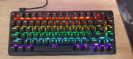 75% Mechanical Keyboard Wired with Media Knob, APAYADO photo review