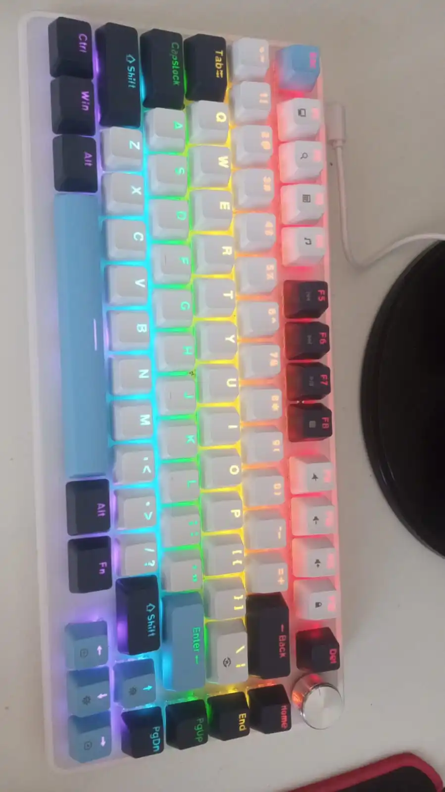 75% Mechanical Keyboard Wired with Media Knob, APAYADO photo review