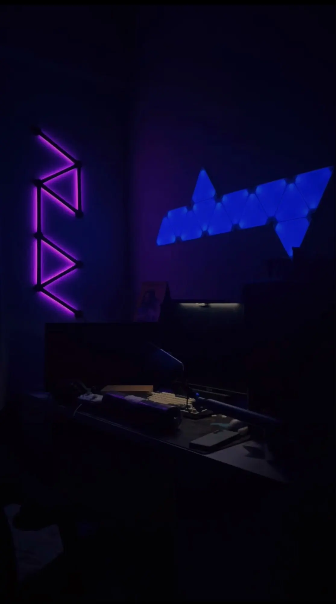 Super Thin LED Triangle Lamps Indoor RGB Quantum photo review