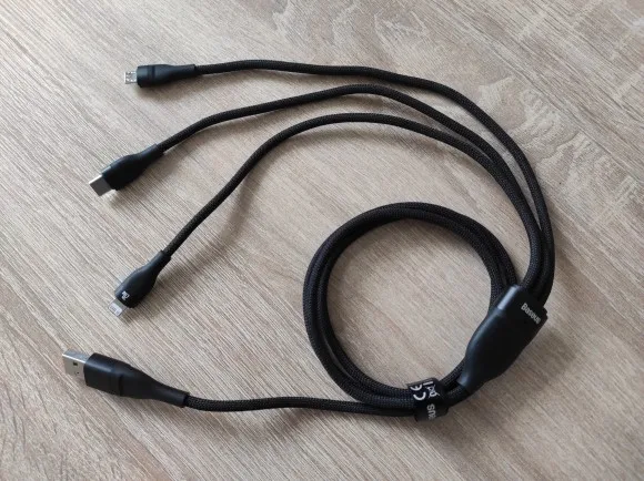 Baseus 3 in 1 USB Type C Cable photo review