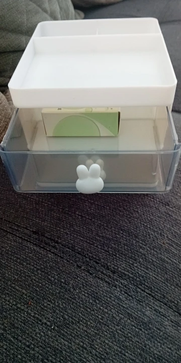 Small Desk Organizer With Drawer, Office Desktop Storage photo review