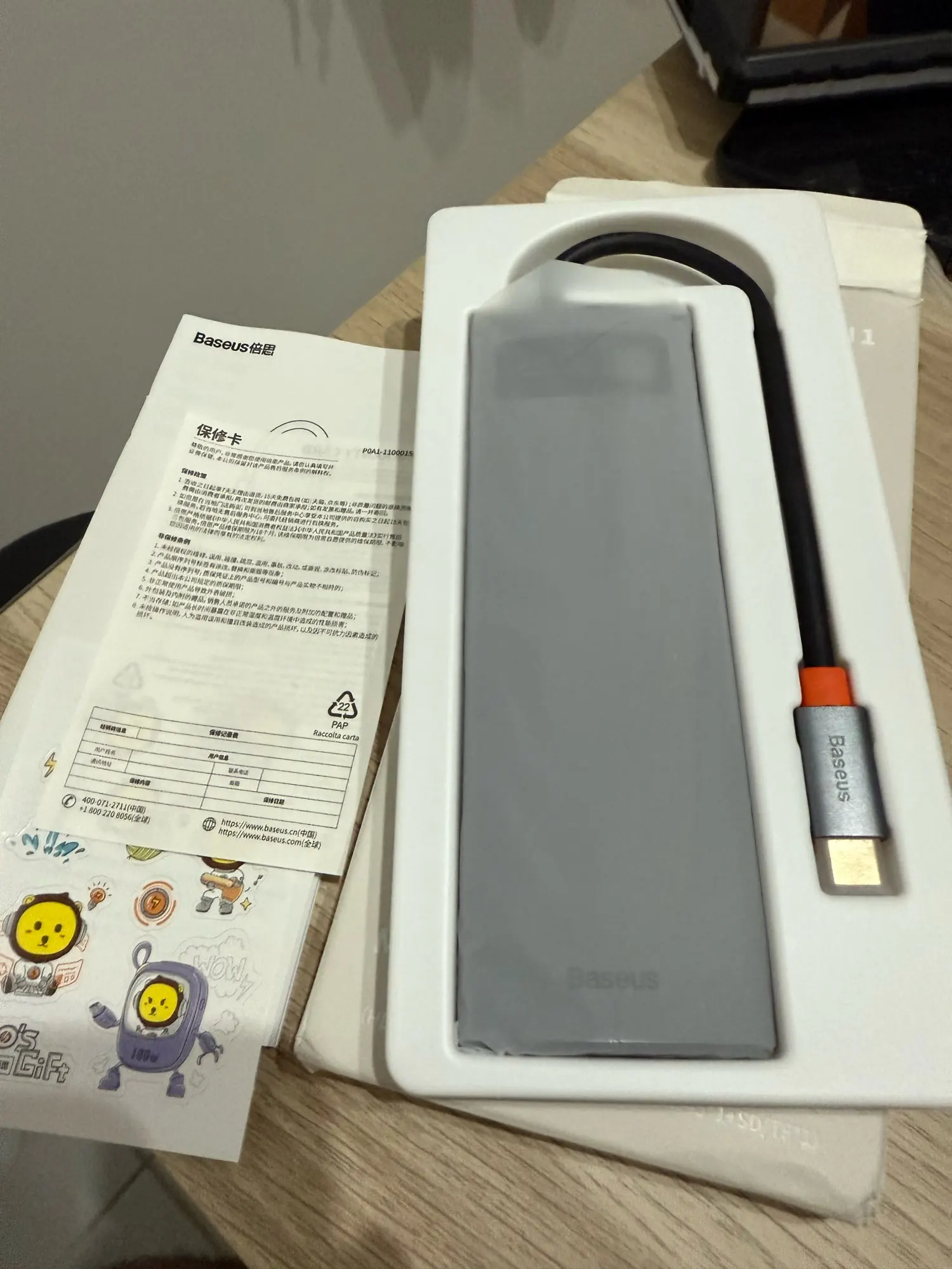 Baseus 4K 60Hz USB C Hub Type C photo review