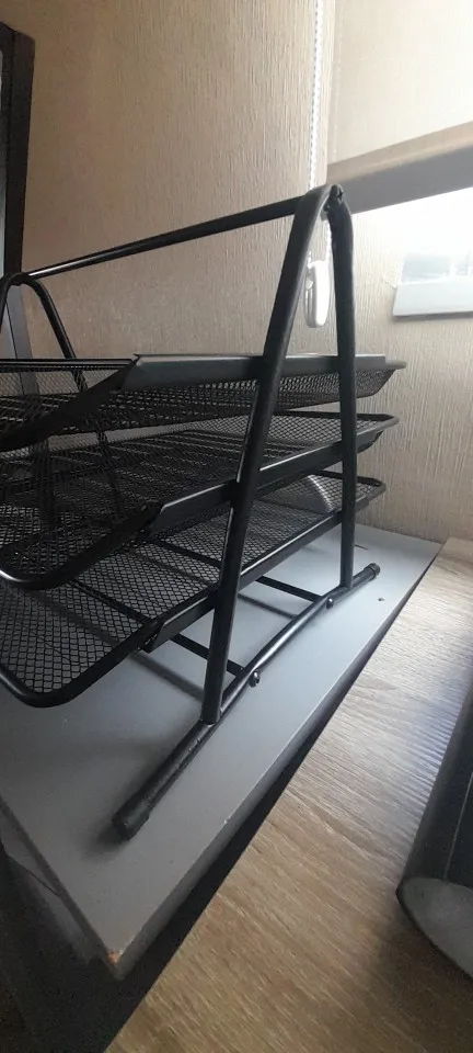 3 Tier Mesh Desk Organizers,Office Supplies Organizer,Desk Organizer photo review