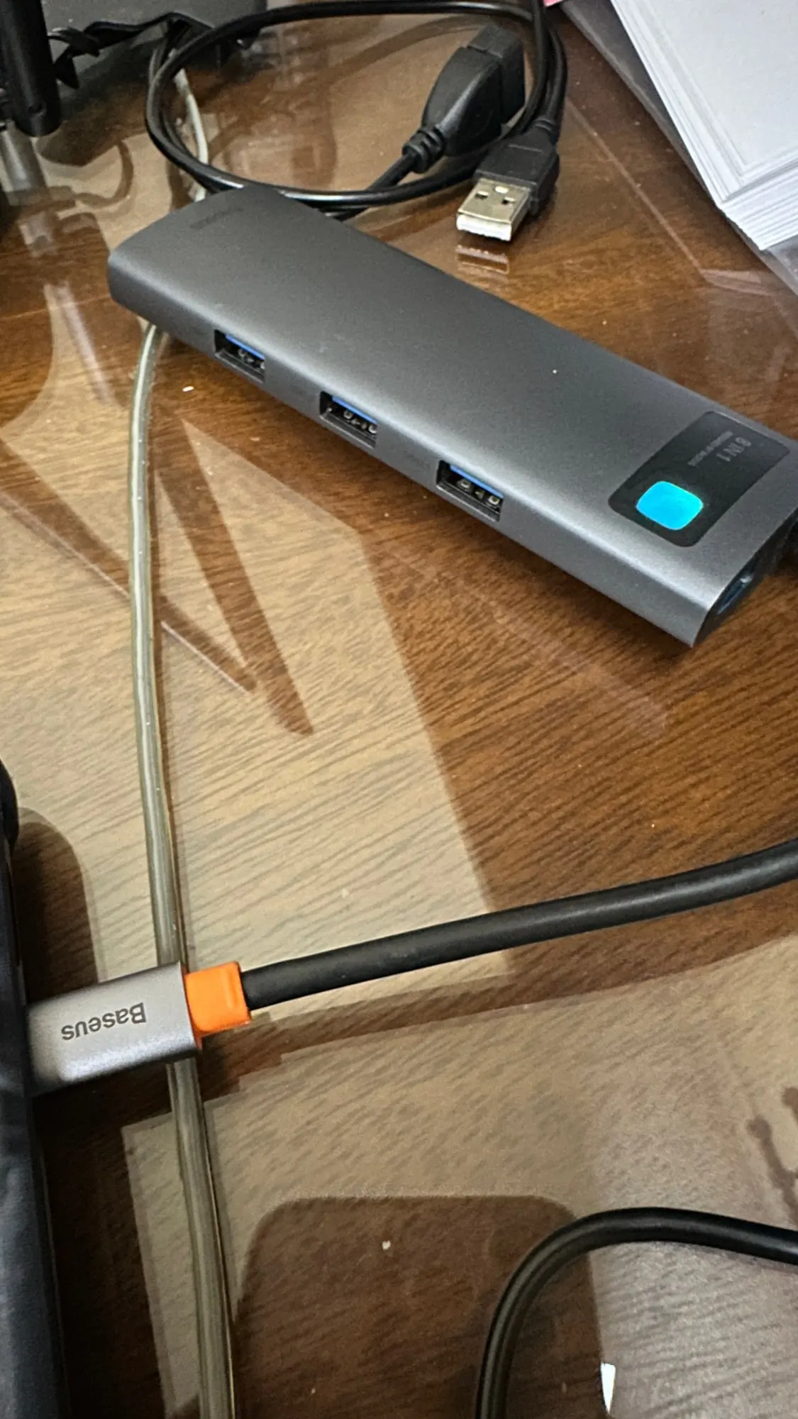 Baseus 4K 60Hz USB C Hub Type C photo review