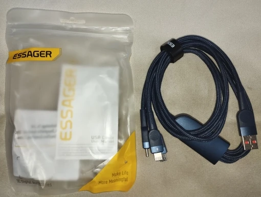Essager 6A 66W 3 in 1 USB C photo review