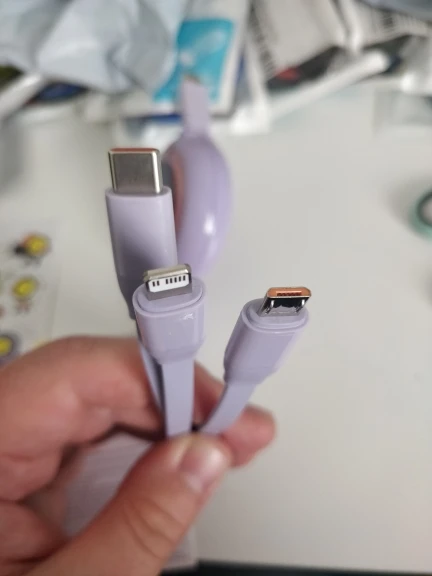 Baseus Retractable 100W 3 in 1 Fast USB photo review