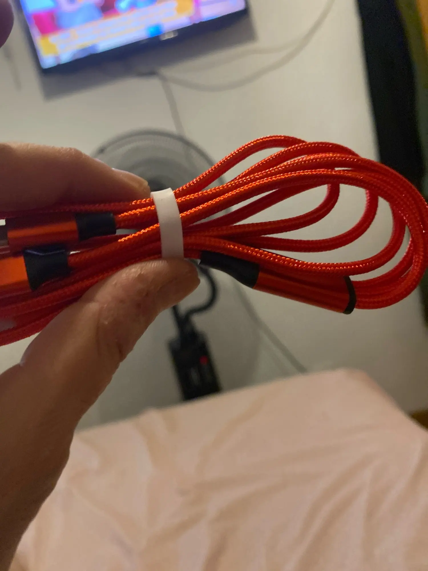 1.2m/4ft Nylon Braided 【MFi Certified】3 in 1 USB photo review