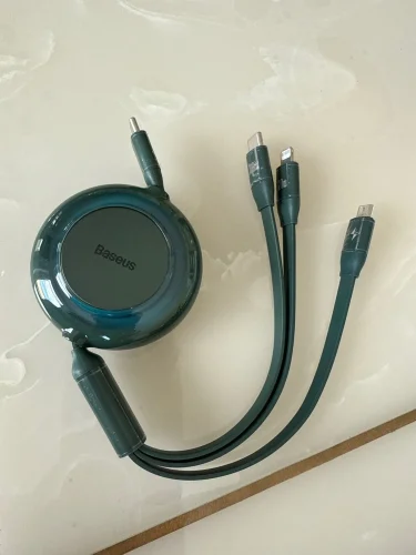 Baseus Retractable 100W 3 in 1 Fast USB photo review