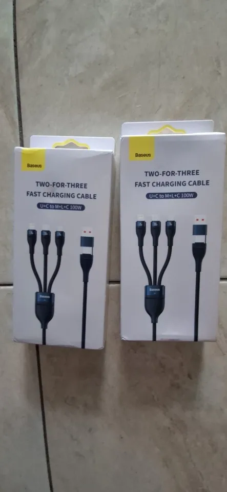 Baseus 3 in 1 USB Type C Cable photo review