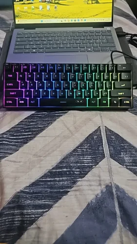MageGee Mini 60% Gaming Keyboard, RGB Backlit 61 photo review