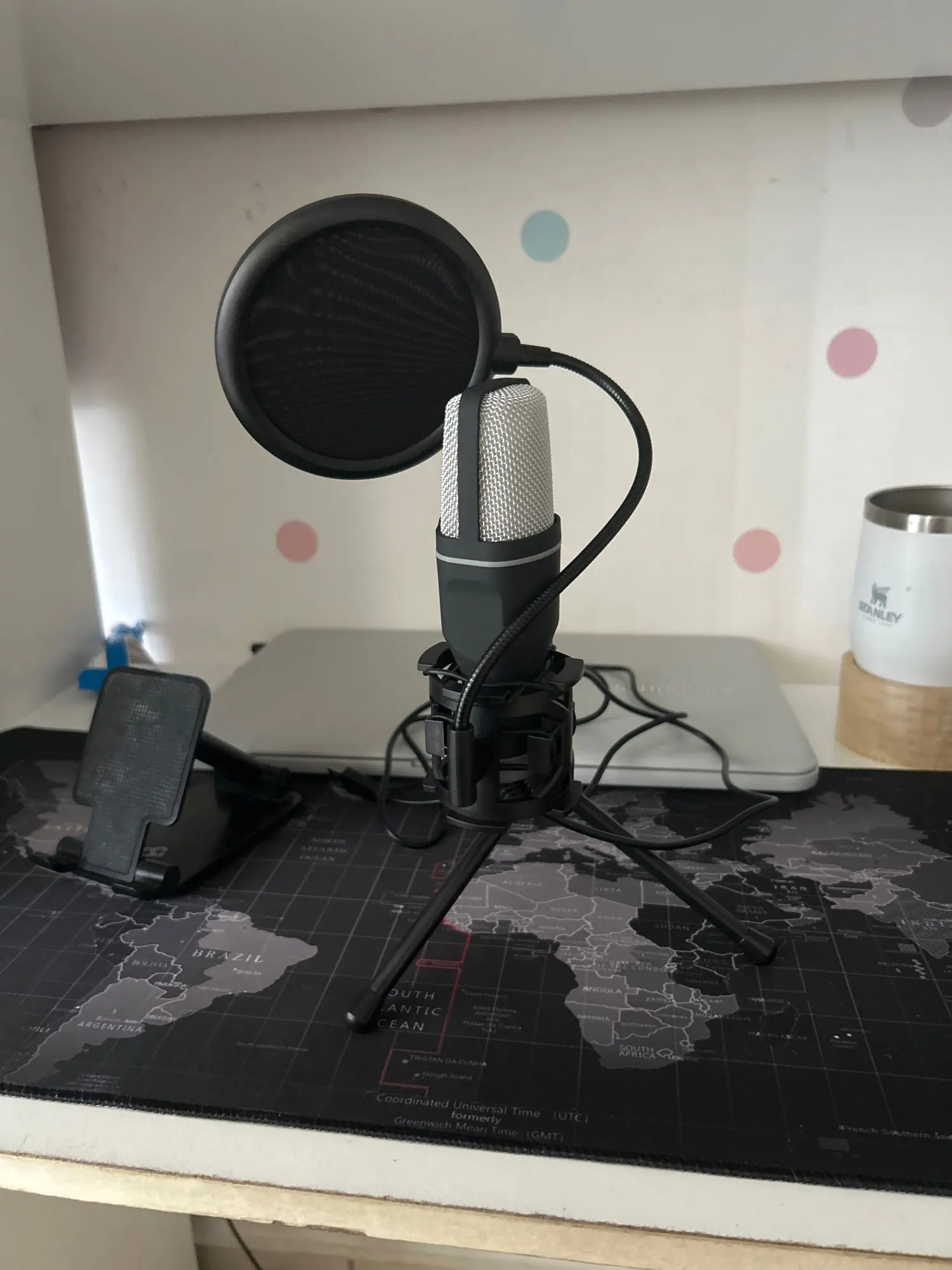 USB Microphone RGB Microfone Condensador Wire Gaming Mic photo review