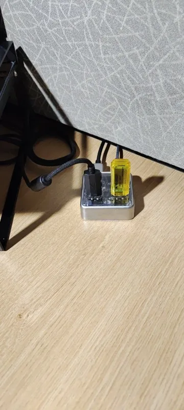 ORICO Transparent Usb C Hub 4 Port Expansion photo review