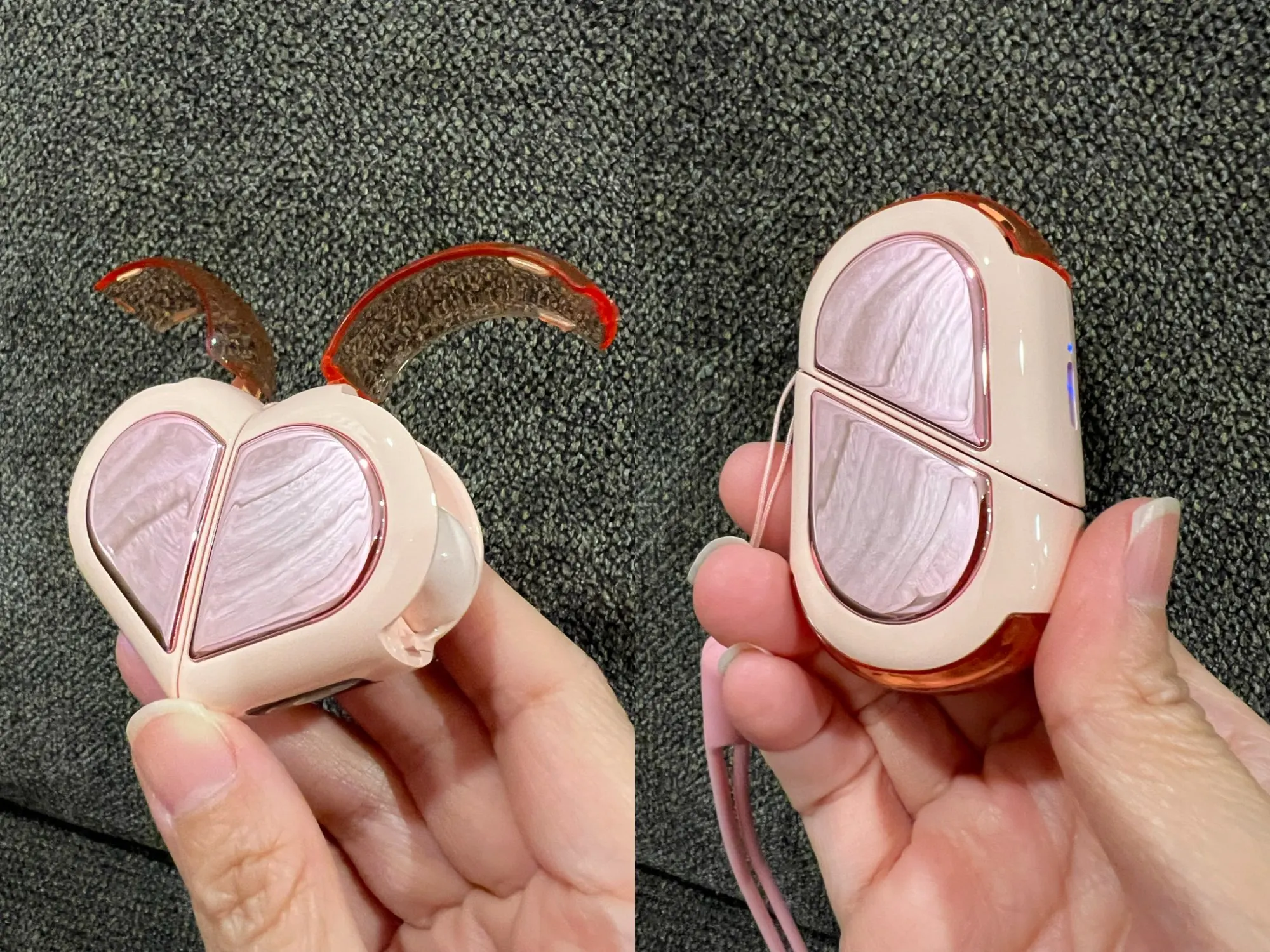 Heart-shaped Rotatable Wireless Bluetooth Earphones Stereo Sound Headphones photo review