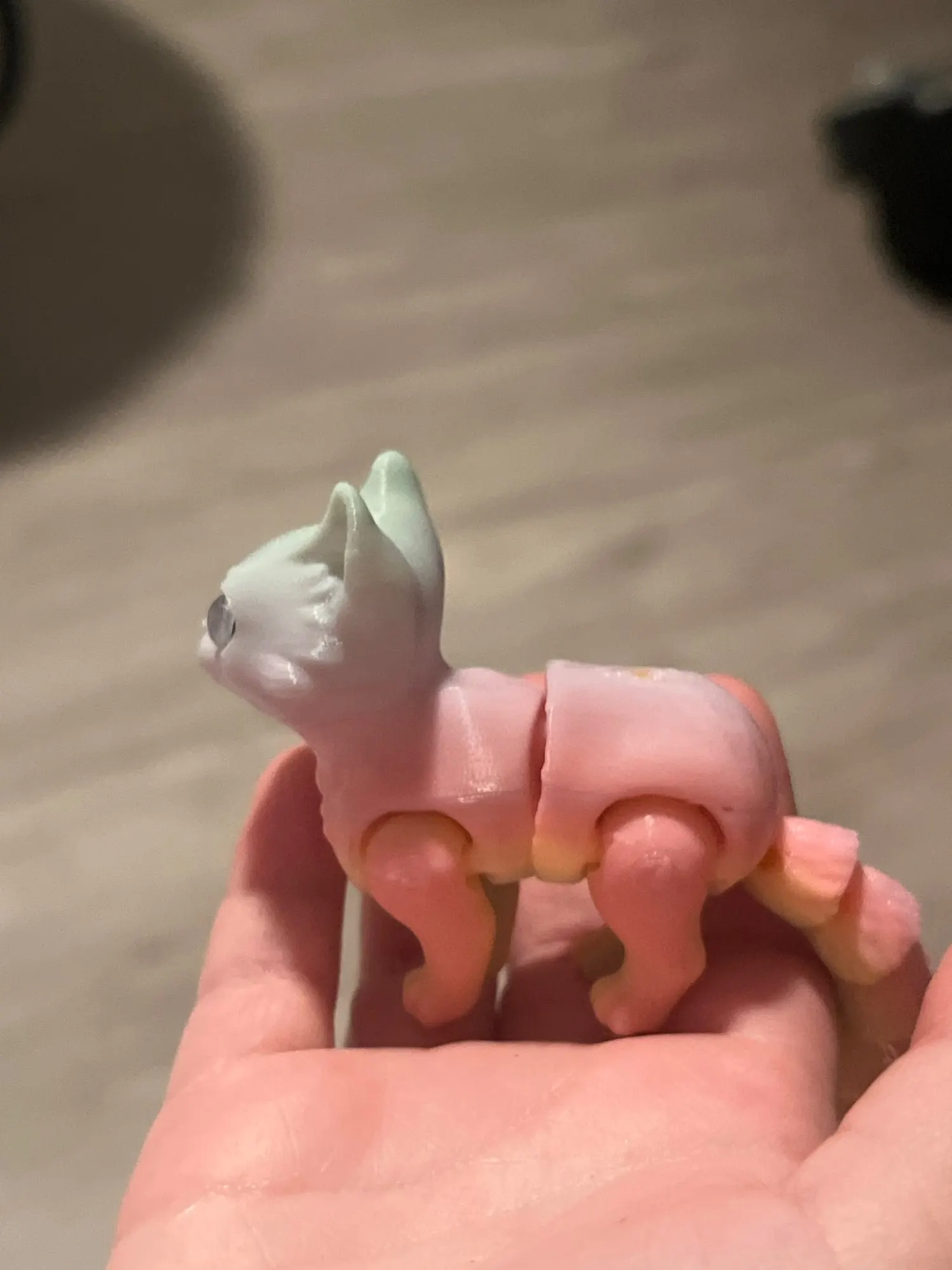 12/16cm 3D Printed Articulated Cute Cats Figurine Miniature photo review