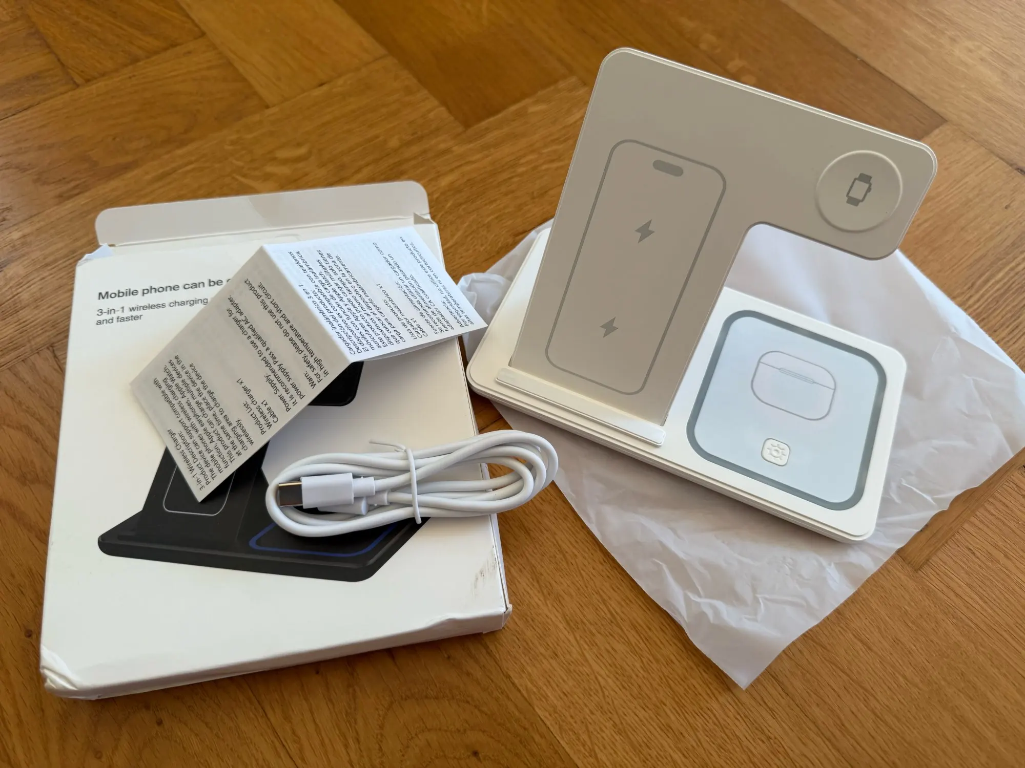 3 in 1 30W Foldable Wireless Charging Station photo review