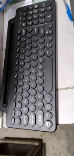 Tri-Mode Dual Bluetooth Keyboard BT5.0 3.0 2.4G Wireless photo review