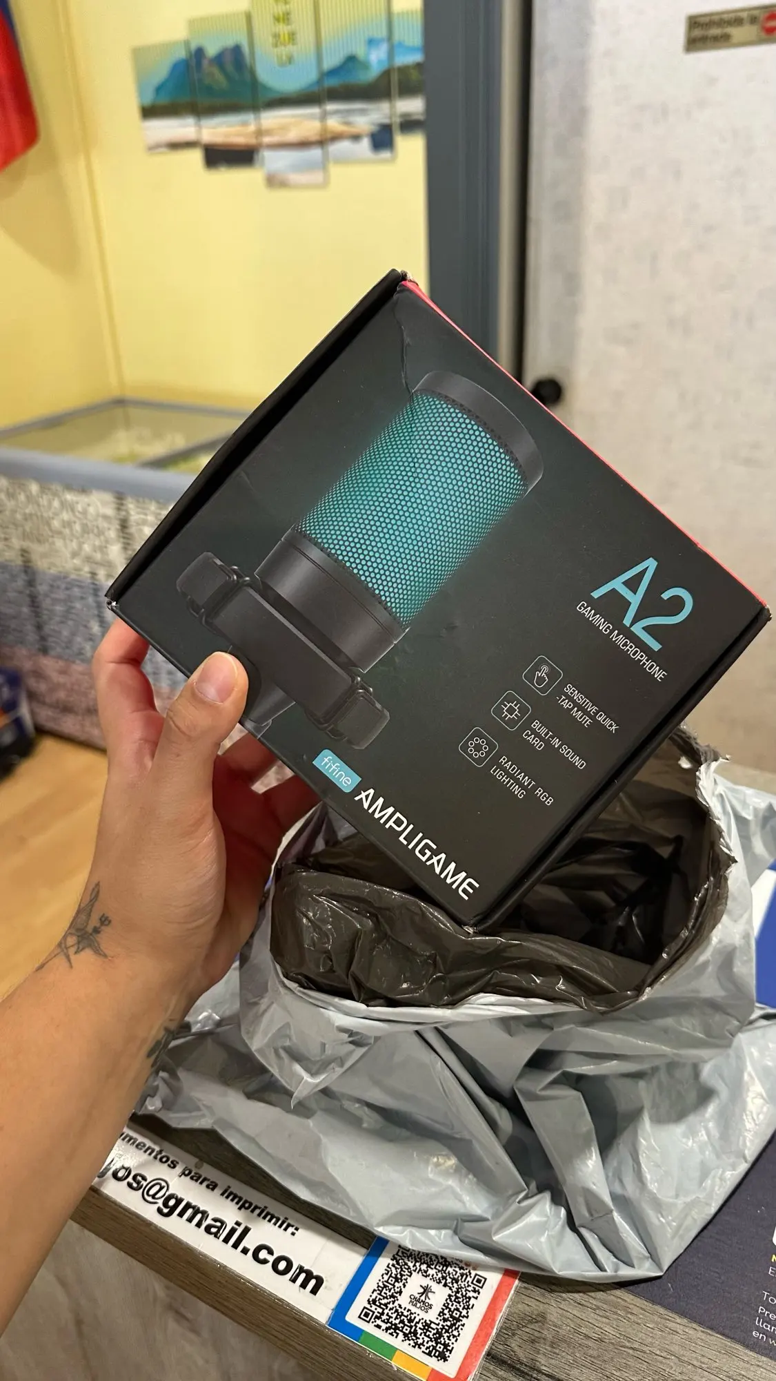 AmpliGame by FIFINE RGB USB Gaming Microphone with photo review