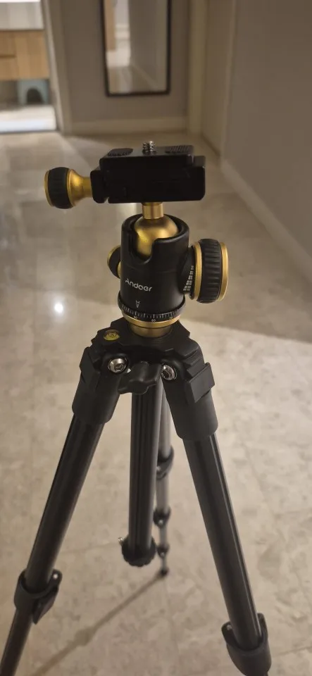 Andoer Q160SA Tripods Camera Tripod with Panoramic Ballhead photo review