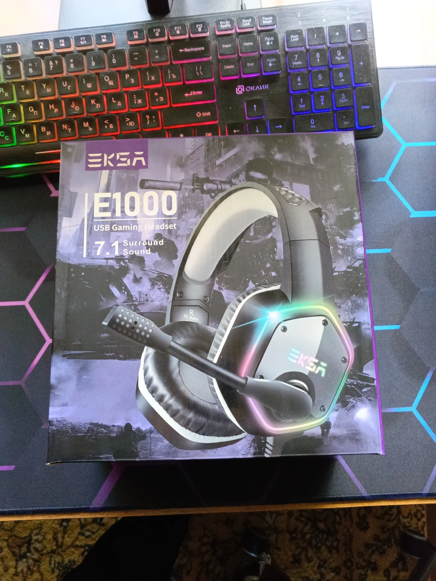 Gaming Headphones For PC/PS4/PS5 EKSA E1000 7.1 Surround photo review