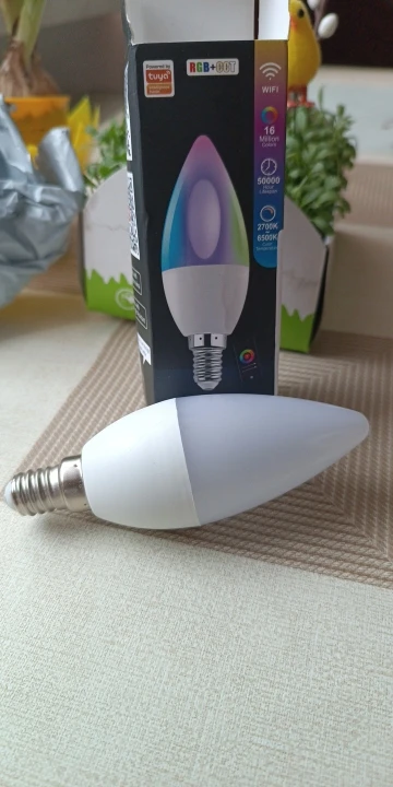 E14 Tuya WiFi Smart LED Bulb Candle Light photo review