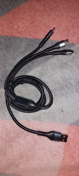 120W 3-in-1 USB Fast Charging Cable For iPhone photo review