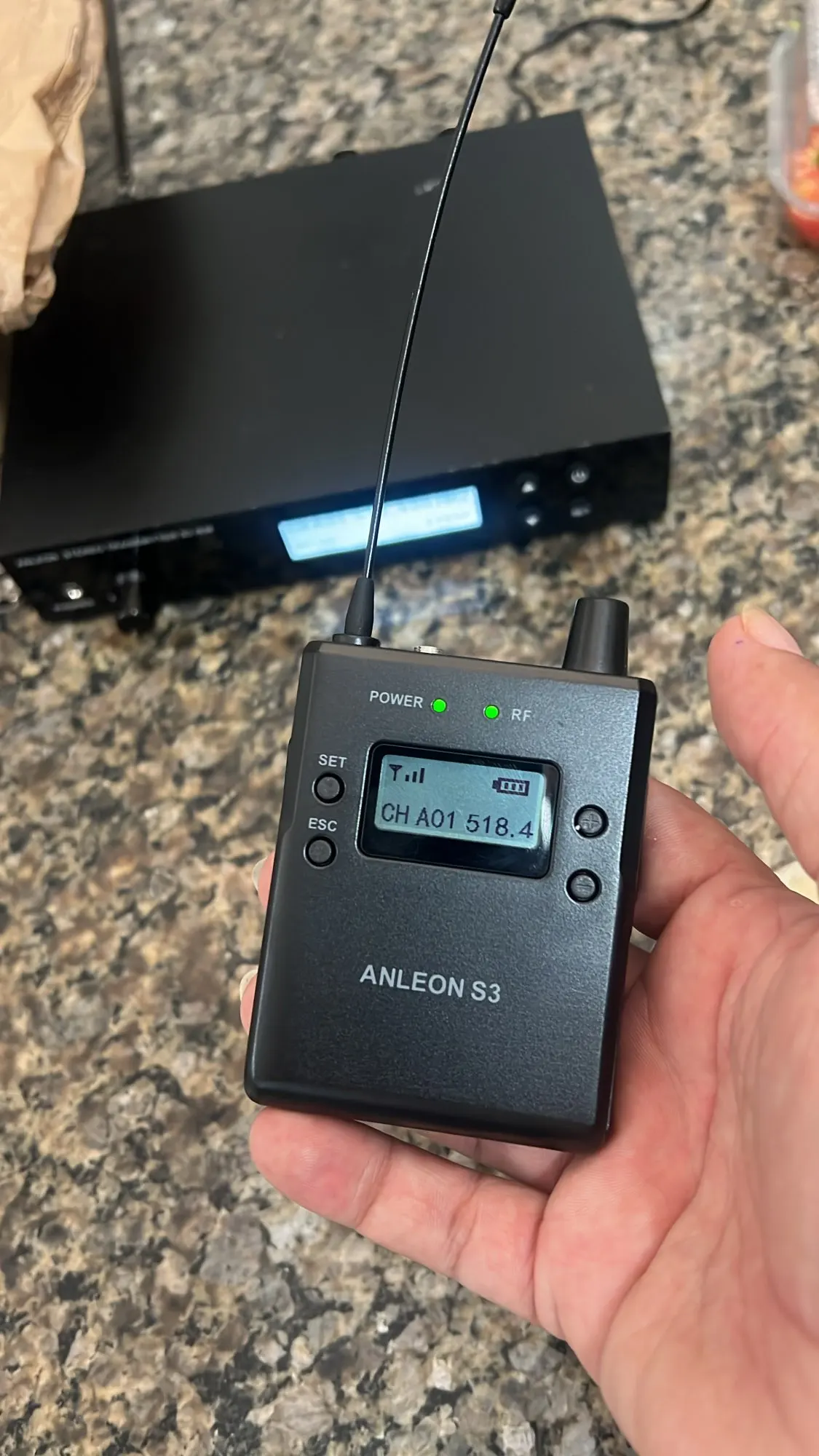 Professional UHF Wireless Lavalier Microphone with Audio Monitor photo review