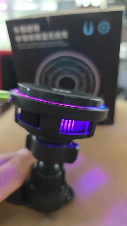 ice Cooling Magnetic Wireless Car Charger Stand for photo review