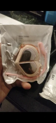 Heart-shaped Rotatable Wireless Bluetooth Earphones Stereo Sound Headphones photo review