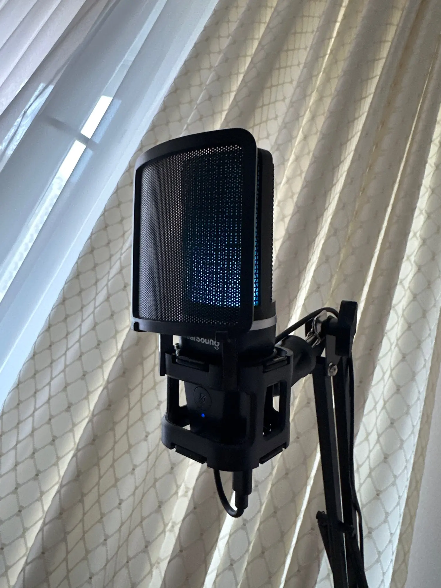 Zealsound RGB Recording Microphone With Articulated Arm/USB Condenser photo review