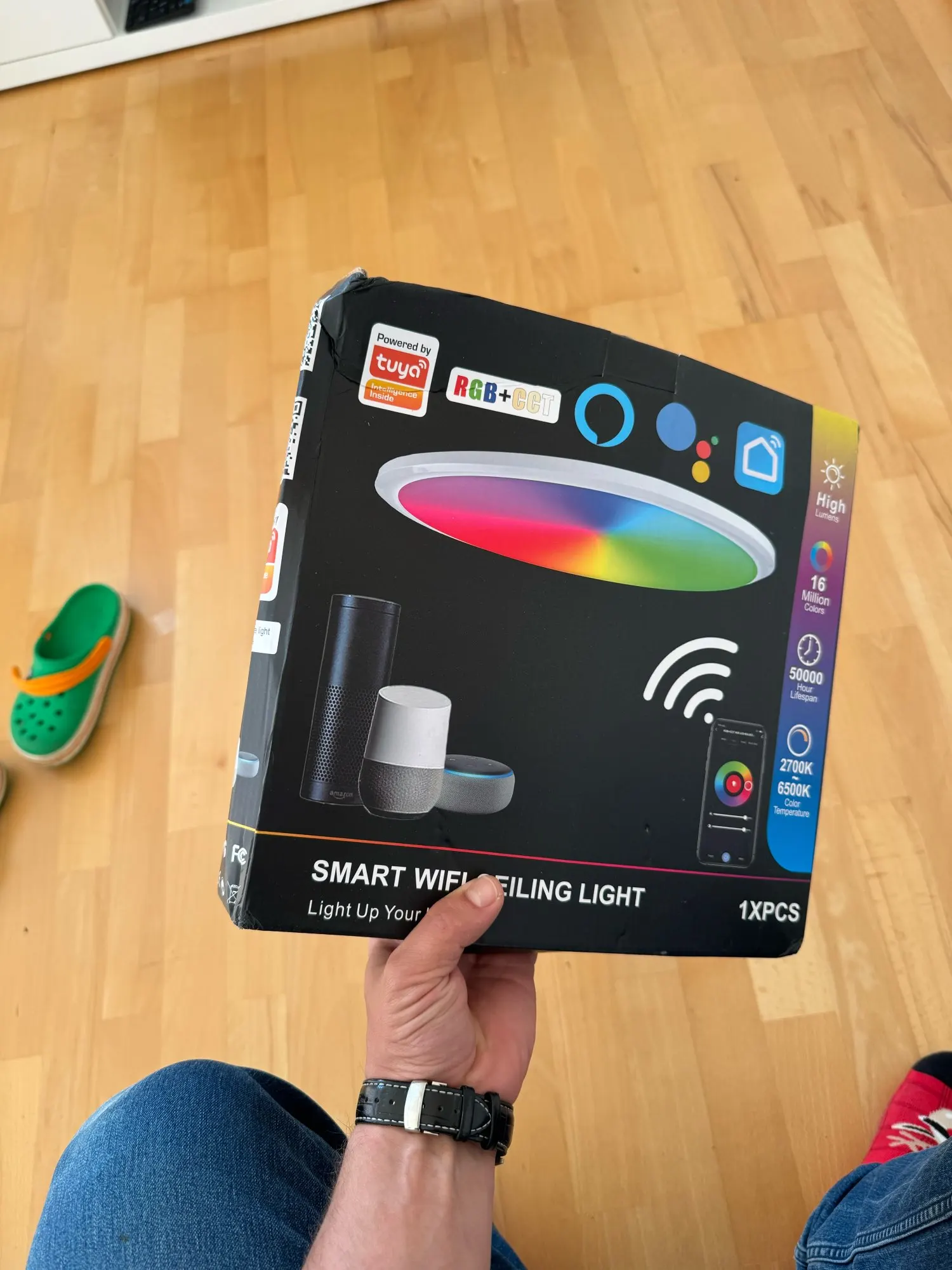 Tuya Smart WiFi Bluetooth LED Ceiling Light AC85-265V photo review