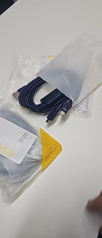 Essager 6A 66W 3 in 1 USB C photo review