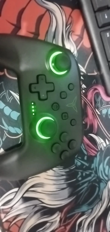 Dinofire Wireless Bluetooth RGB Controller for Nintendo Switch/Switch photo review