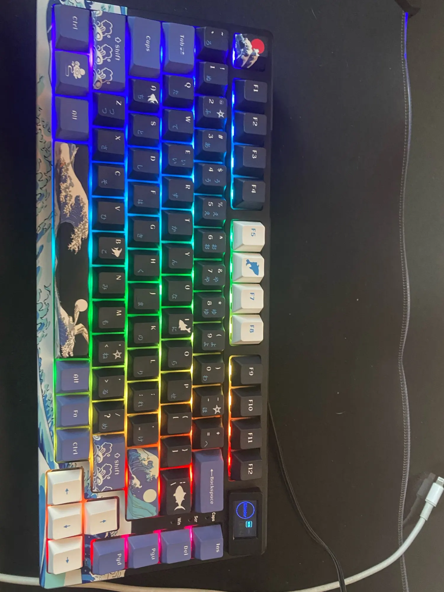 Wired Mechanical Gaming Keyboard with OLED Display Full photo review