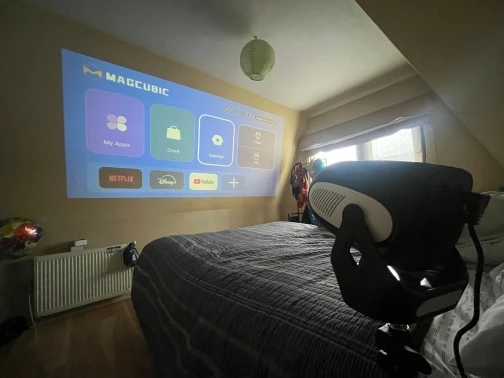 Magcubic HY300 X 4K Android 11 Projector with photo review