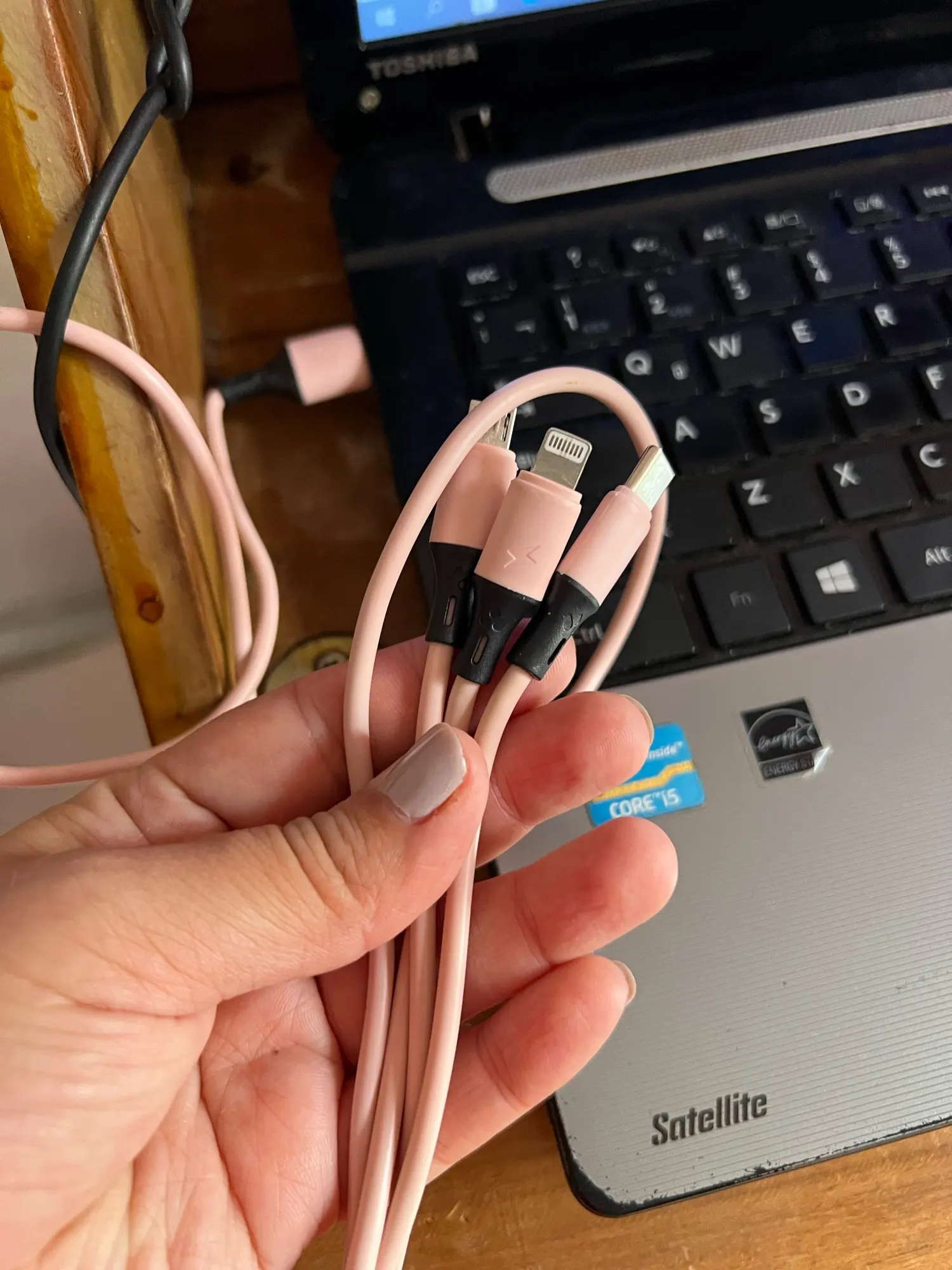 3 In 1 Silica gel USB Cable Fast photo review