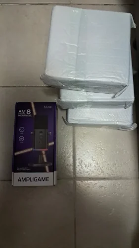 FIFINE USB/XLR Dynamic Microphone with Touch Mute Button,Headphone photo review