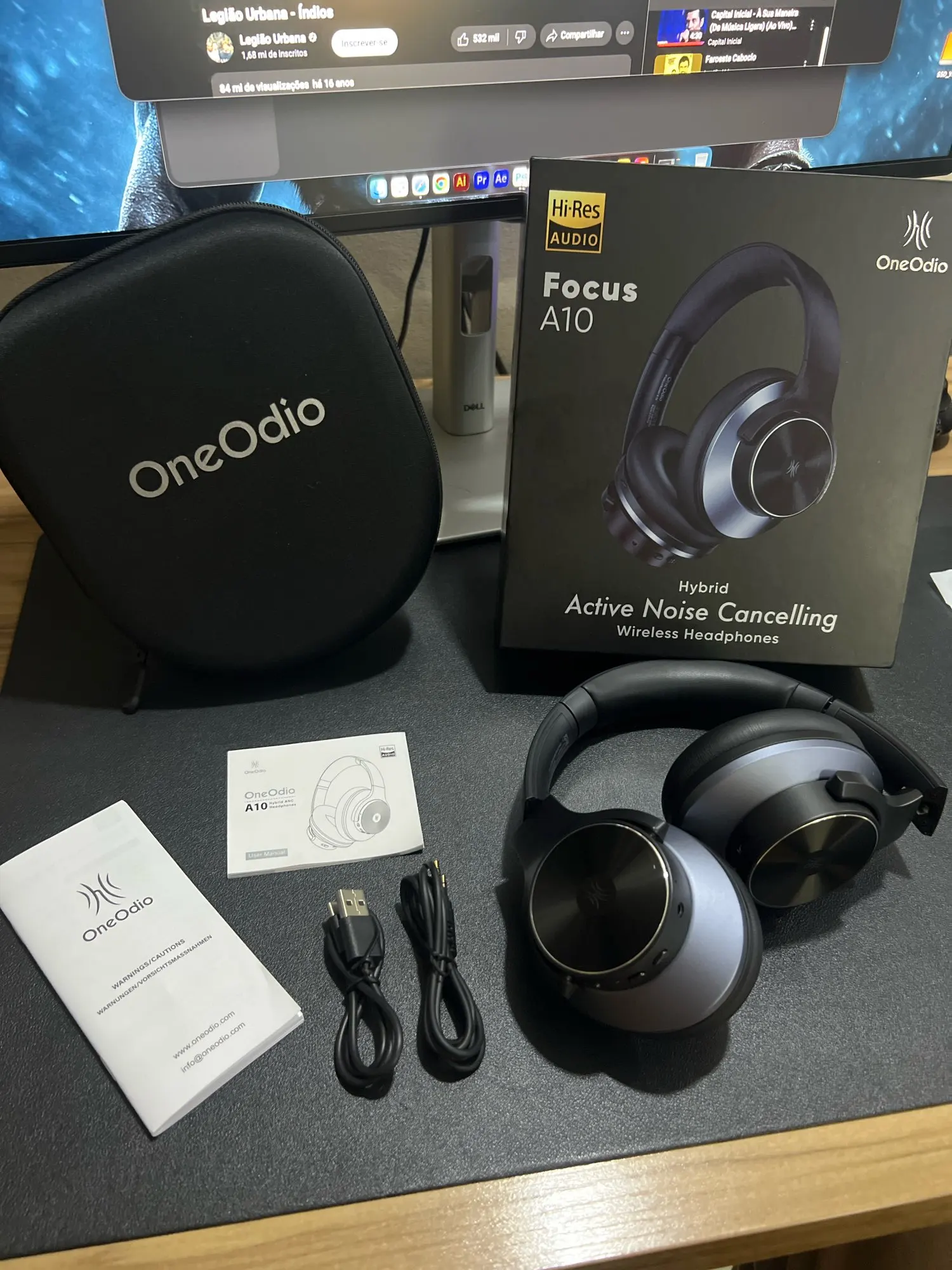 Oneodio A10 Bluetooth 5.4 Headphones Hybrid Active Noise photo review
