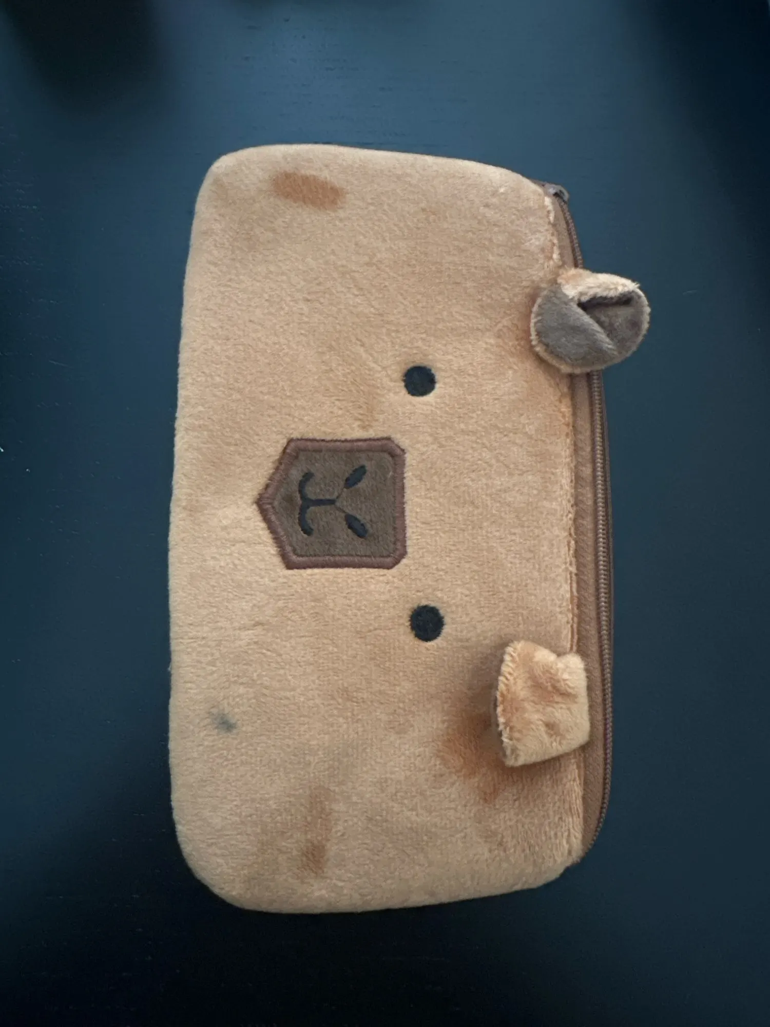 Cute Capibala Plush Pencil Case, Large Capacity Pencil photo review