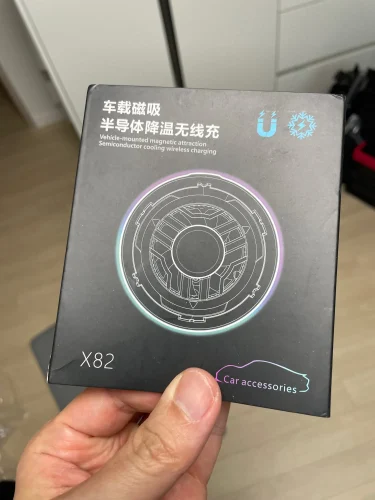 ice Cooling Magnetic Wireless Car Charger Stand for photo review